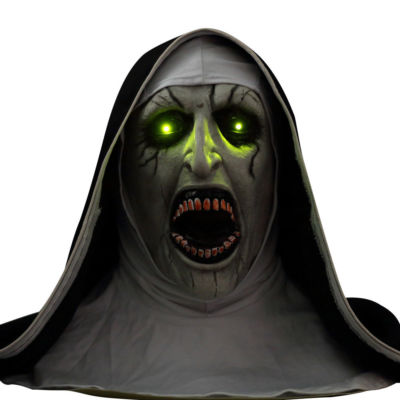 THE NUN VALAK Maschera Cosplay L'Evocazione Voce Spaventosa LED Maschera Halloween Props EUR 18,71 - IT - Foto 2