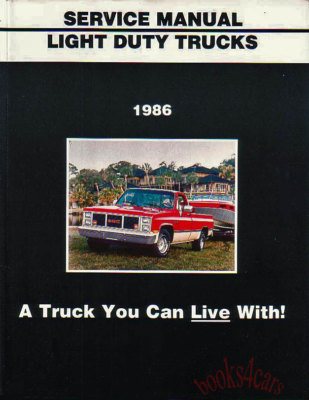 Shop Manuell Service Reparatur Buch 1986 Chevrolet GMC C/K Pickup Truck Van