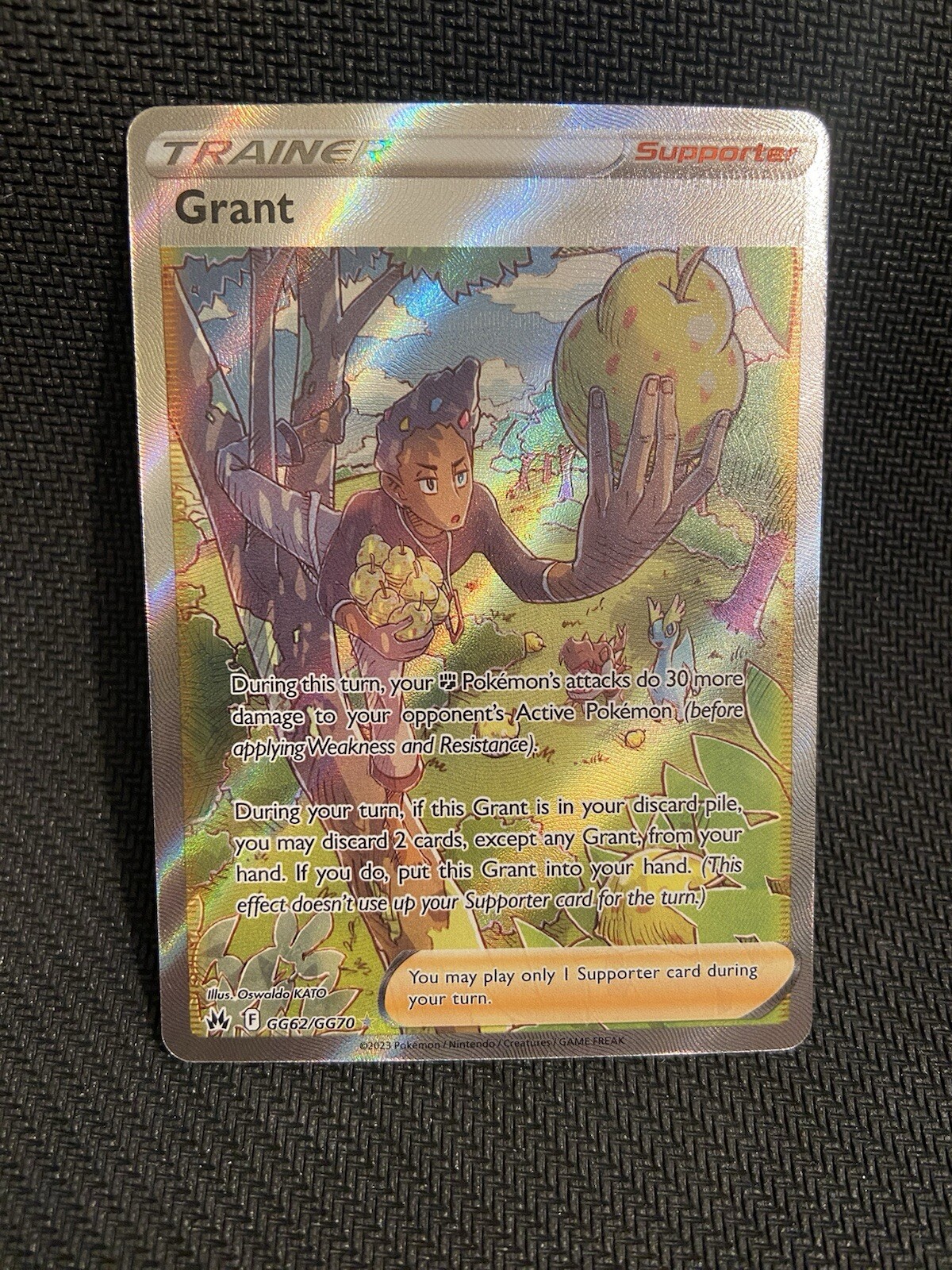 Pokémon TCG Grant GG62/GG70 Crown Zenith: Galarian Gallery Holo Full Art MINT