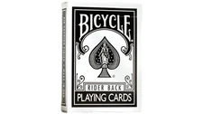 THIN CRUSHED SIGNATURE 1 Deck Bicycle BLACK Back Rider 808 Playing Cards Poker