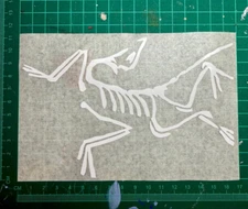 Arcteryx Transfer Sticker Decal Laptop Luggage Car Arc'teryx white logo