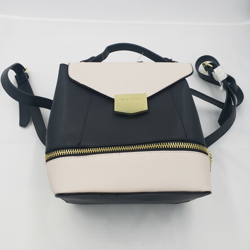 Steve Madden Backpack Purse Black Cream 
