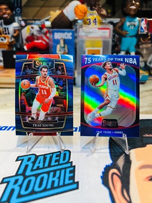 Trae Young Prizm Blue PSA 10 トレイヤング NBA Auction Prices Realized Basketball Cards 2022-23 PANINI