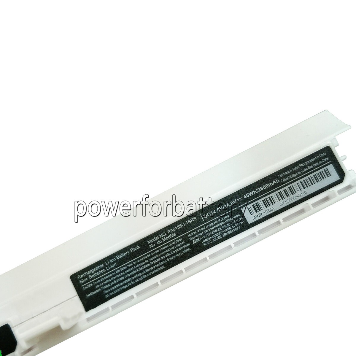 PA5184U-1BRS Laptop battery, Toshiba Satellite C55 C55D L55D C55T L55T L55, 2400mAh/36WH / 14.8V Li-ion Laptop battery