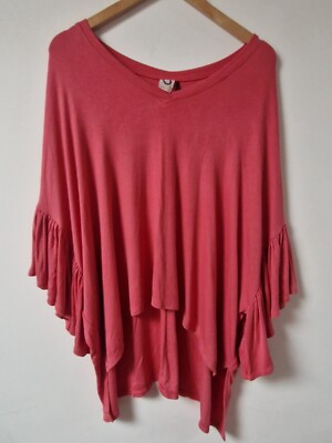 Anthropologie dünner Strickpullover Fledermaus Akemi Kin lockere Passform Oberteil XS