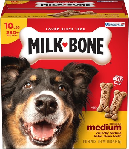 Milk-Bone Original Dog Biscuits, Medium Crunchy Dog Treats,10 lbs High nutrition - Picture 2 of 8