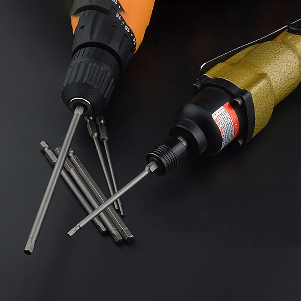 Hex Head Allen Wrench Drill Bit Set Screwdriver Socket 1/4" Hex Shank H1.5-H14 - Image 2 of 4