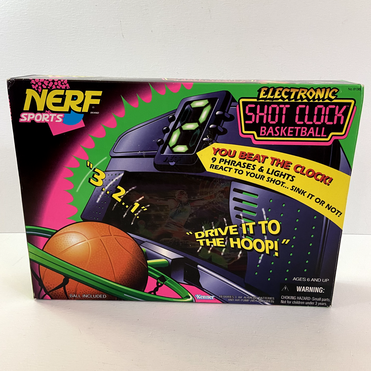 ロッド nostalgia RARE Vtg 1997 Nerf Sports Electronic Shot Clock Basketball 90s