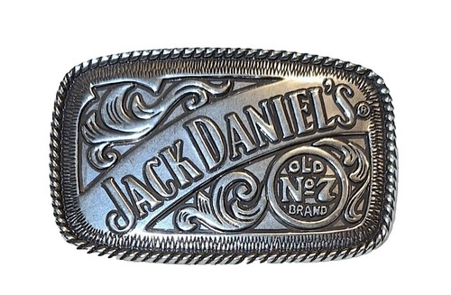 Vtg Judith Jack Black Embossed Leather Belt w/ Goldtone  display picture 2