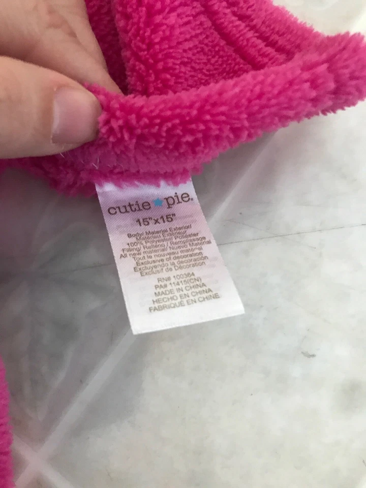 Pink Cutie Pie Monkey You Make Me Happy Lovey Security Blanket Pink Flower - Image 4 of 4