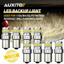 8PCS White 7506 1156 LED Light Bulbs SMD Daytime Running DRL Lamp Reverse P21W