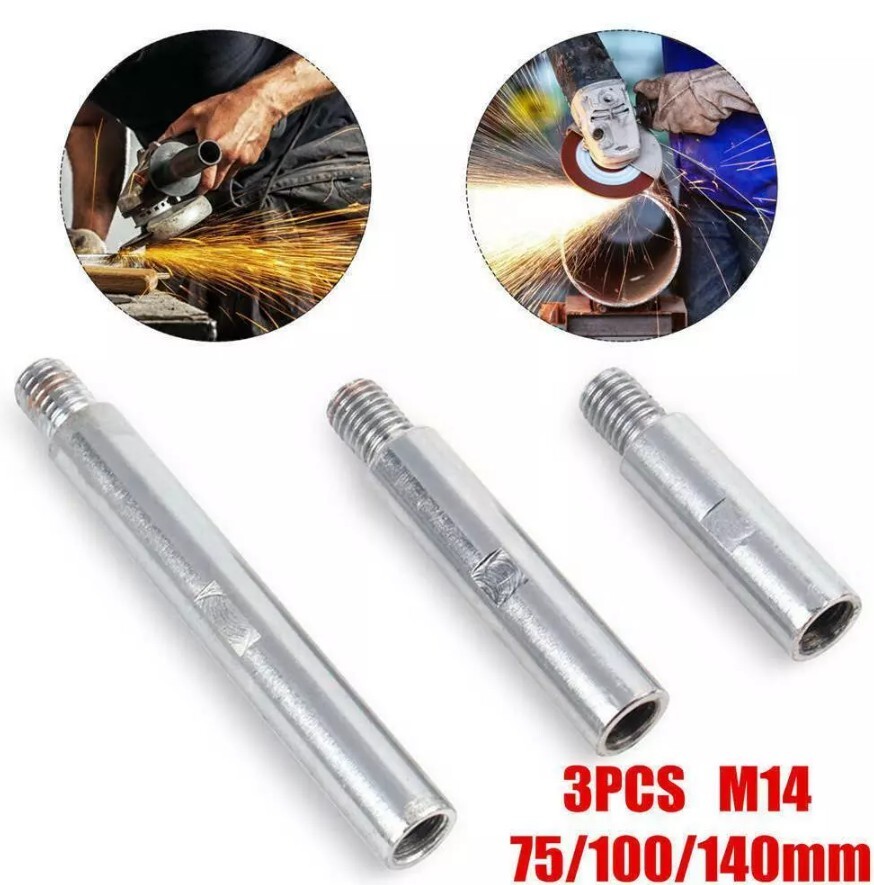5/8-11 Thread Angle Grinder Extension Shaft Set Connecting Rotary Rod Car Polis