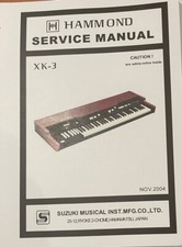 Hammond Organ SERVICE MANUAL Model XK-3