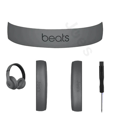 Original Ersatz Ohrpolster + Kopfband Bogen Beats By Dre Studio 3 (Core Grau)
