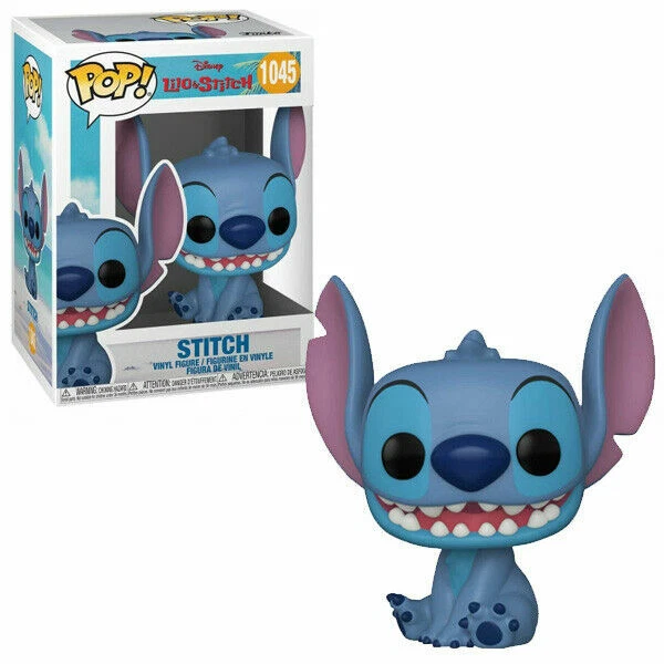 Funko POP! Disney: Lilo & Stitch Stitch Souriant Assis Vinyle Figurine