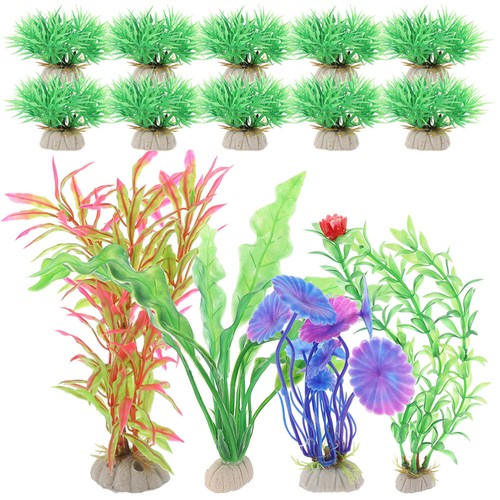 Lot de offres 28 plantes aquatiques décoration aquarium accessoires fausse herbe