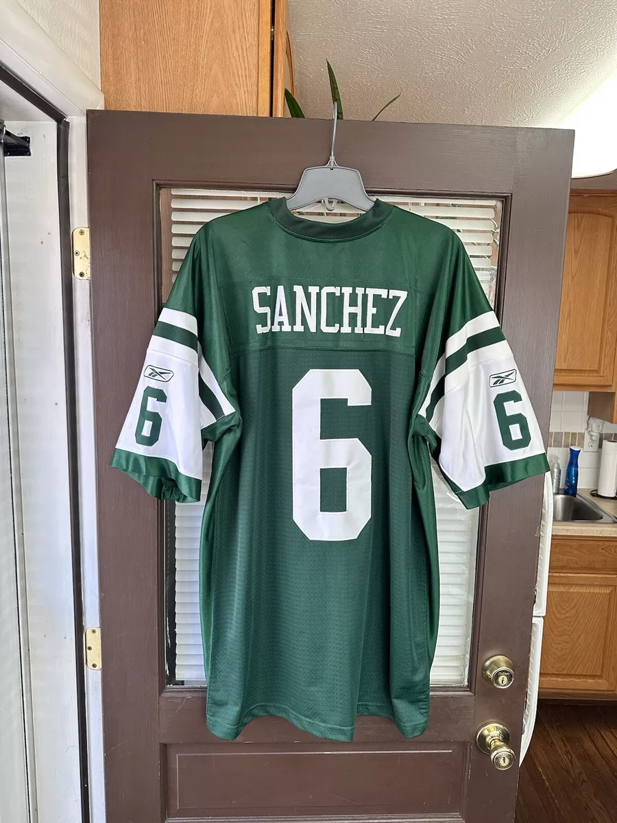 Authentic Mark Sanchez #6 New York Jets STITCHED NFL Football Jersey NY  Namath