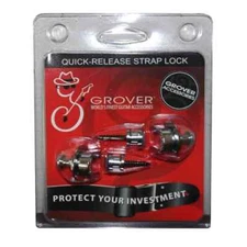 Grover GP800N Quick Release Strap Locks, Nickel (Set of 2)