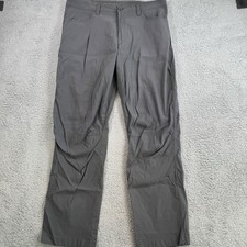 Eddie Bauer Tech Pants Mens 38x32 Grey Lightweight Performance Stretch Hiking