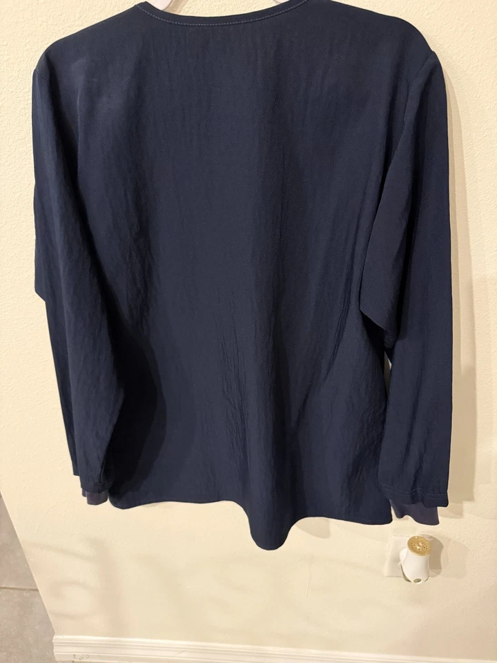 CHAQUETA EXFOLIANTE WONDER WINK FOUR STRETCH AZUL MARINO OSCURO (L) USADA (H-17) Foto 2 de 3