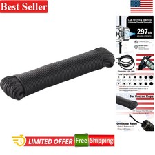 Polyester Rope 1/8 Inch 100ft UV Resistant Braided Cord for Marine Camping Ou...