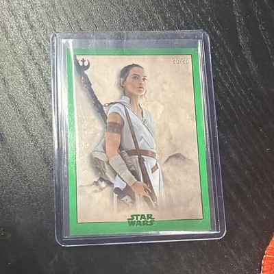 Topps Star Wars Rey RS-20 Green Parallel Serial Numbered 22/25