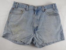 Levi's 505 Red Tab 80s Cut-Off Jean Shorts Mens 36 Grunge Distressed Thrashed