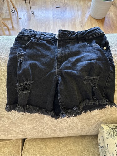 Lot of 3 pairs girls jean shorts L and XL Cat & Jack Art Class - Picture 2 of 17