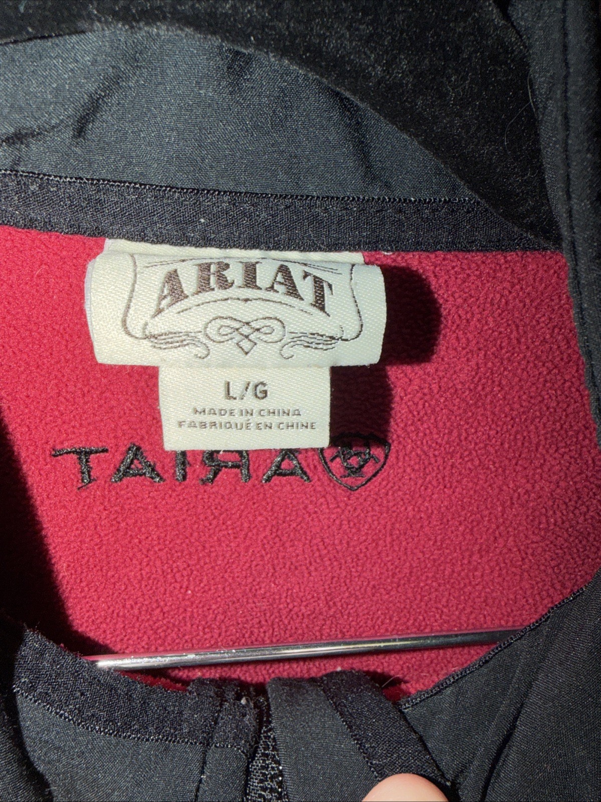 Ariat Jacket Womens Large Black SoftShell Western… - image 4