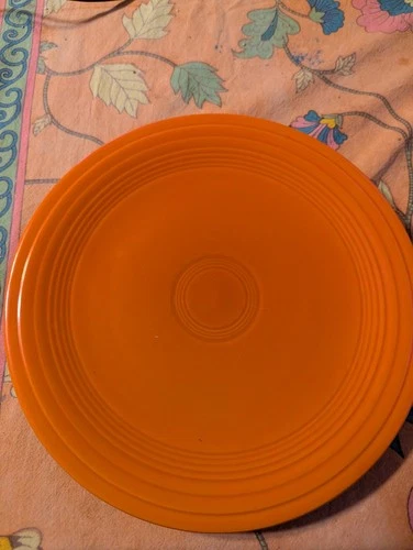 Vintage Fiesta Ware Homer Laughlin 9.5" Dinner Plate Original Radioactive Red