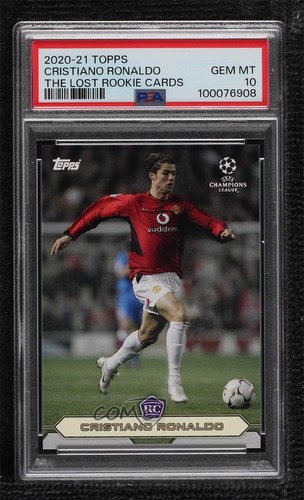2020-21 Topps The Lost Rookie Cards /9593 Cristiano Ronaldo PSA 10 GEM MT 0ae