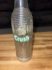 Unique And Vintage Embossed Crush Soda Bottle Approximately 9 Inches High — photo 2