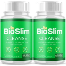 (2 Pack) BioSlim Cleanse Probiotic Support Healthy Digestive Function 120 Caps