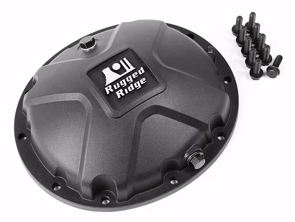 Rugged Ridge Boulder Differential Cover Aluminum Black 16595.14 Fits Dana 35 Foto 2 de 4
