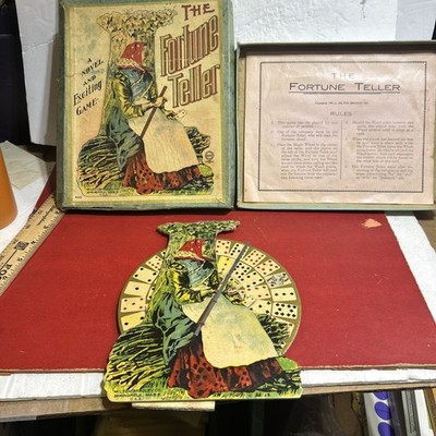 Antique 1905 Milton Bradley The Gypsy Fortune Teller #4303 Early Game