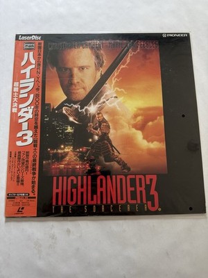 Highlander 3: The Sorcerer 1994 Laserdisc LD Japan PILF-2135 WS W/ Obi EX