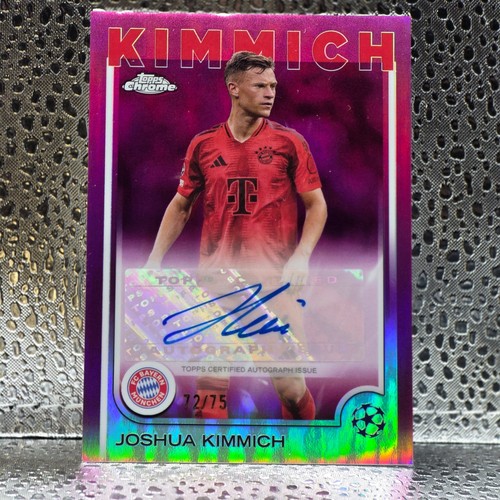 Joshua Kimmich - 2024-25 Topps Chrome UCC - Magenta /75 Auto - Bayern Munich