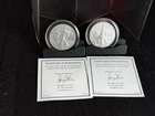 LOT Of 2 PROOF 2022 - W American Silver Eagle 1 oz Silver Proof Coin w/COA 2oz