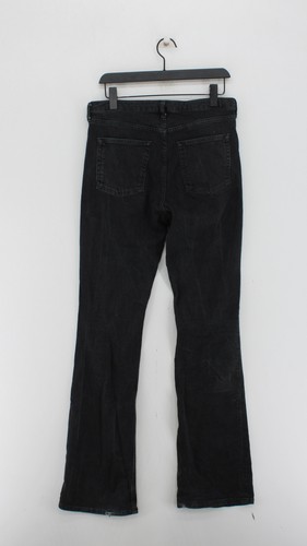 Pantalones de mezclilla para mujer Topshop W 32 in; L 34 en algodón negro con elastano acampanado - Imagen 3 de 6