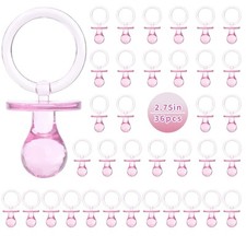 Pacifiers for Baby Shower Game, 36PCS Plastic 2.75 apos; apos; pink 36 pieces