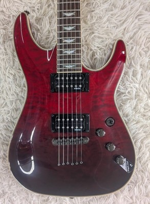 Schecter 2034-SHC 6 String RH Electric Guitar Omen Extreme-6 Blood Burst Finish
