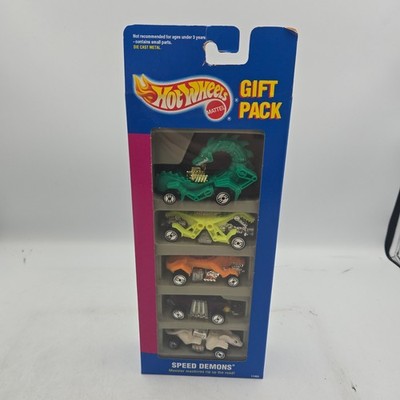 Hot Wheels SPEED DEMONS 5 Car Gift Pack 1991 Mattel #11363 Die-cast 1:64 NIB