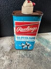 Vintage Rawlings Glovolium baseball glove oil 1/2 full advertising canister