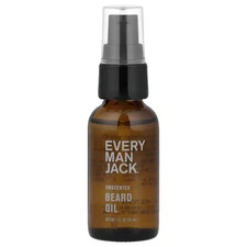 Beard Oil, Unscented, 1 fl oz (30 ml)