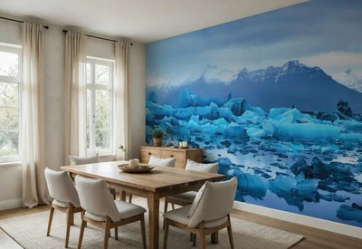 Island Berg Tapete Wandbild Riesengröße 12x8 Fuß Esszimmer Fotowand