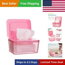 Wipes Dispenser, One-Handed Operation Wipe Holder for Baby Adult, Seal-Desi...