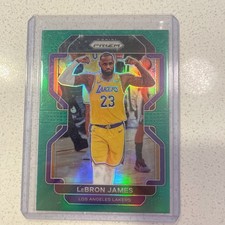 2021-22 Panini Prizm - LeBron James #91 Green Prizm