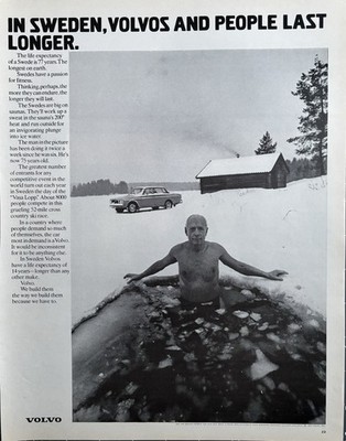 1972 Volvo Original Vintage Advertisement Sweden Classic Car Print Ad