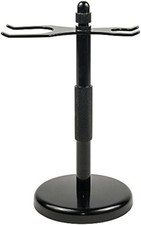 Super Safety Razor s 2 Prong Safety Razor Brush Stand Elegant Black Shaving