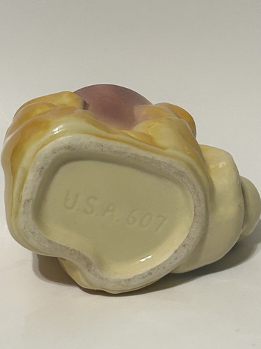 Vintage Shawnee Art Pottery Planter Ceramic Clown 3'' Stamped USA 607 - Picture 6 of 6